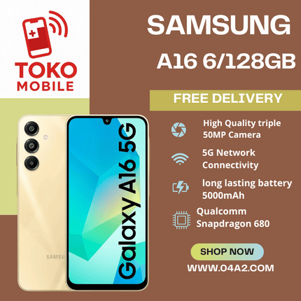 Samsung A16 6/128GB - “Free Delivery by Toko Mobile”