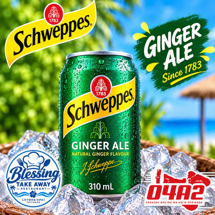 Ginger Ale Drink - “PICK UP AT BLESSING TAKE AWAY, LOTOHA’APAI VEITONGI”