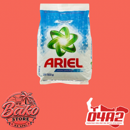 Ariel Laundry Powder 500g - “PICK UP AT BAKO STORE IN PANGAI OR HIHIFO HA’APAI BRANCHES”