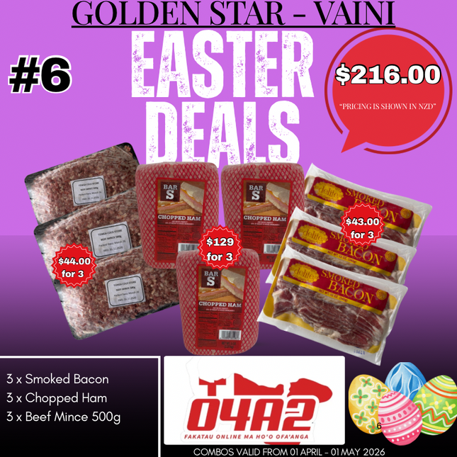 Golden Star Easter Deal #6 - “PICK UP FROM GOLDEN STAR VAINI”
