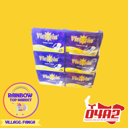 Packet of Victoria Pads - "PICK UP FROM RAINBOW TOP MARKET IN FANGA"