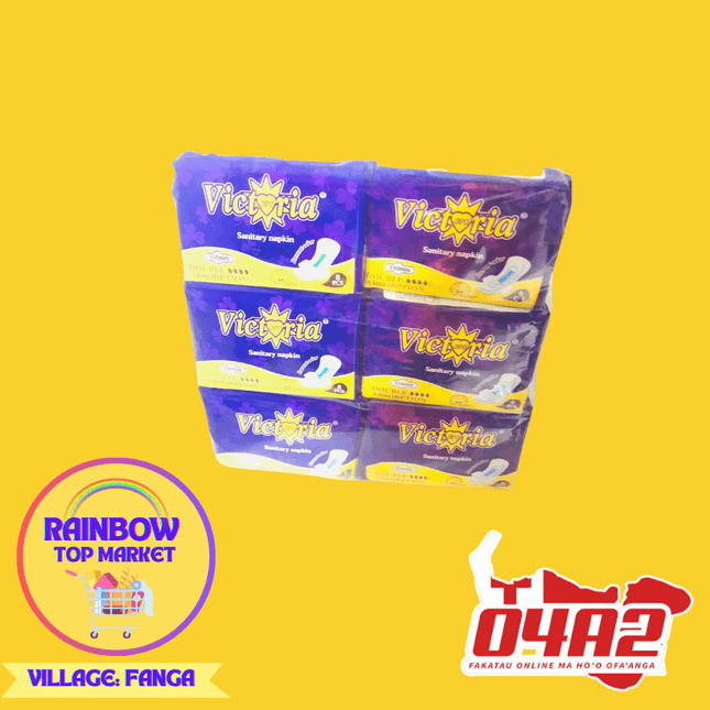 Packet of Victoria Pads - "PICK UP FROM RAINBOW TOP MARKET IN FANGA"