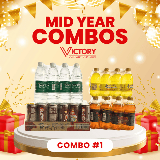 Mid Year Combo #1 - "1 x Tray Orange, 1 x Tray Super Hero, 1 x Tray Kapa Inu, 1 x Tray Hina Vai 600ml" - "PICK UP FROM VICTORY SUPERMARKET & WHOLESALE, PAHU"