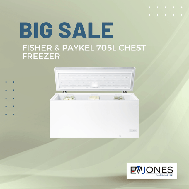 F&P 705L Chest Freezer RC719W2 - "PICK UP FROM EM JONES NUKU'ALOFA"