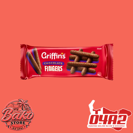 Griffins Chocolate Fingers 180g - “PICK UP AT BAKO STORE IN PANGAI OR HIHIFO HA’APAI BRANCHES”