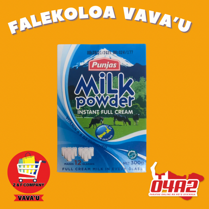 Milk Powder 300g - "PICK UP FROM Z&F HANGA KI POUONO, NEIAFU VAVA'U"