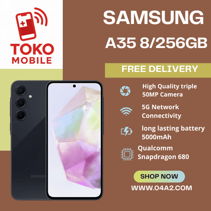 Samsung A35 8/256GB - “Free Delivery by Toko Mobile”