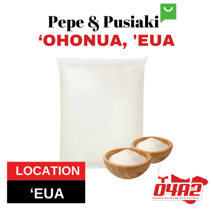 Lin White Sugar 1kg - "PICK UP FROM PEPE & PUSIAKI, 'OHONUA, 'EUA"