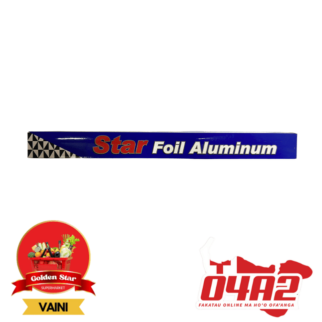 Star Foil Aluminium - "PICK UP FROM GOLDEN STAR, VAINI TONGATAPU"