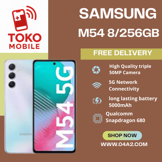 Samsung M54 8/256GB - “Free Delivery by Toko Mobile”