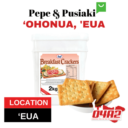 FmF Breakfast Cracker Punjas 2kg - "PICK UP FROM PEPE & PUSIAKI, 'OHONUA, 'EUA"