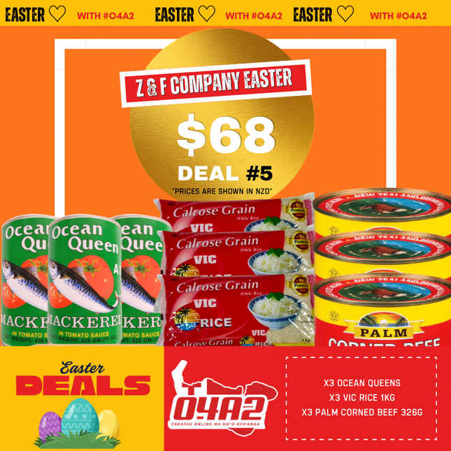Vava’u Easter Deal #5 - "PICK UP FROM Z&F HANGA KI POUONO, NEIAFU VAVA'U"