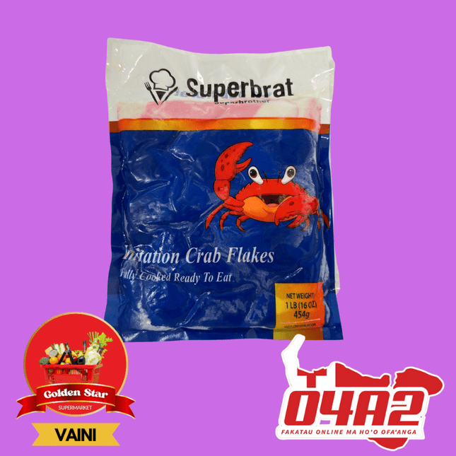 Salati Paka (Imitation Crab Flakes) 454g - "PICK UP FROM GOLDEN STAR, VAINI TONGATAPU"