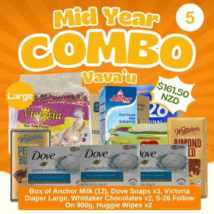 Vava’u Mid-Year Combo  #5 - "PICK UP FROM Z&F HANGA KI POUONO, NEIAFU VAVA'U"
