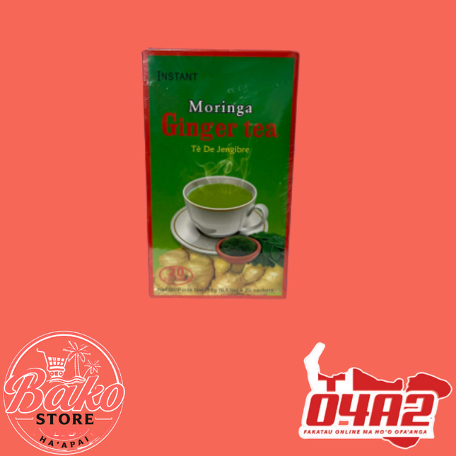 Moringa Ginger Tea - “PICK UP AT BAKO STORE IN PANGAI OR HIHIFO HA’APAI BRANCHES”