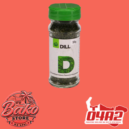 Dill 10g - “PICK UP AT BAKO STORE IN PANGAI OR HIHIFO HA’APAI BRANCHES”