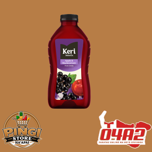 Keri Apple & Blackcurrant 1L - “PICK UP FROM PINGI STORE, HA'APAI"