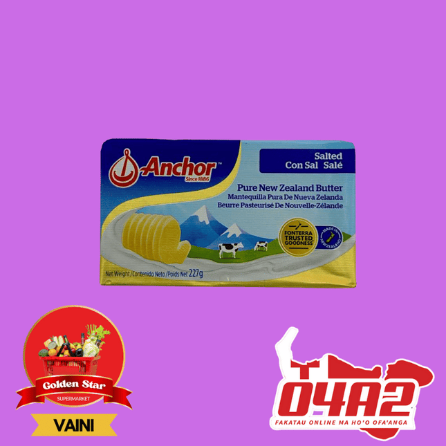 Anchor Butter 227g - "PICK UP FROM GOLDEN STAR, VAINI TONGATAPU"