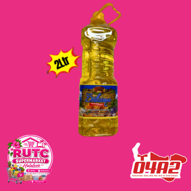 Pure Vegetable Oil 2Ltr - “PICK UP FROM RUTC SUPERMARKET, HALALEVA”