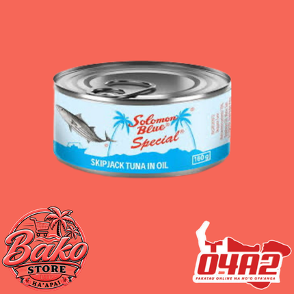 Solomon Blue Tuna 160g - “PICK UP AT BAKO STORE IN PANGAI OR HIHIFO HA’APAI BRANCHES”