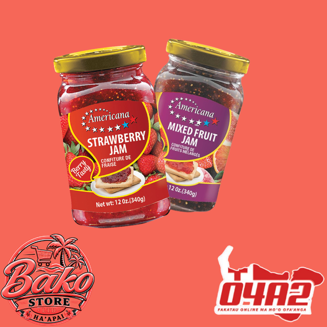 Americana Jam 340g - “PICK UP AT BAKO STORE IN PANGAI OR HIHIFO HA’APAI BRANCHES”