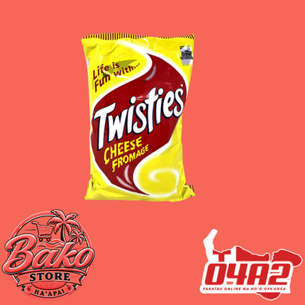 Twisties (Cheese) 100g - “PICK UP AT BAKO STORE IN PANGAI OR HIHIFO HA’APAI BRANCHES”