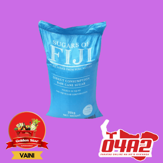 Sugar (Tangai Suka) 25kg- "PICK UP FROM GOLDEN STAR, VAINI TONGATAPU"