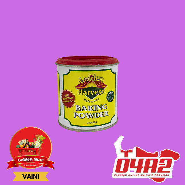Golden Harvest Baking Powder 200g - "PICK UP FROM GOLDEN STAR, VAINI TONGATAPU"
