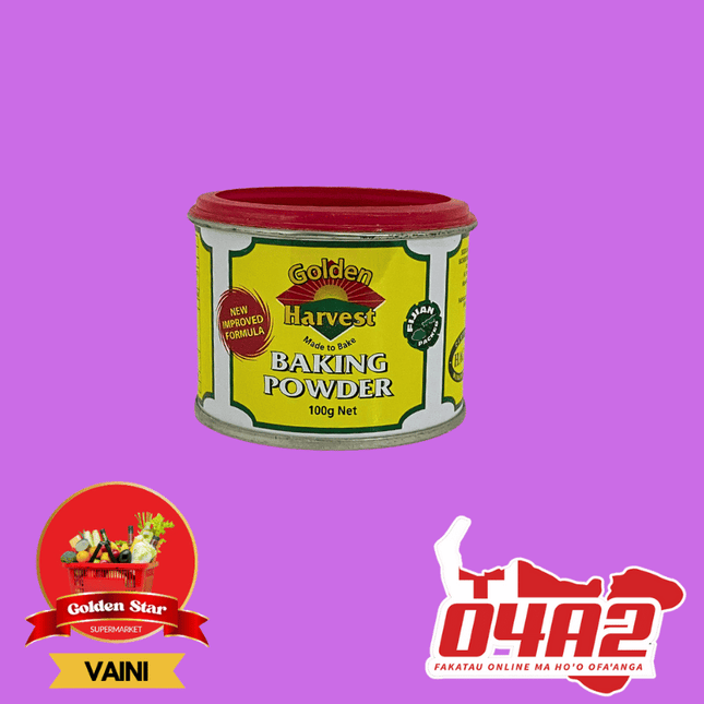 Golden Harvest Baking Powder 100g - "PICK UP FROM GOLDEN STAR, VAINI TONGATAPU"