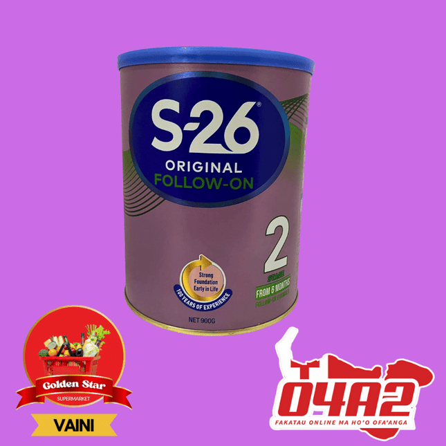 S-26 Infant Formula Orginal Follow-On 900g - "PICK UP FROM GOLDEN STAR, VAINI TONGATAPU"