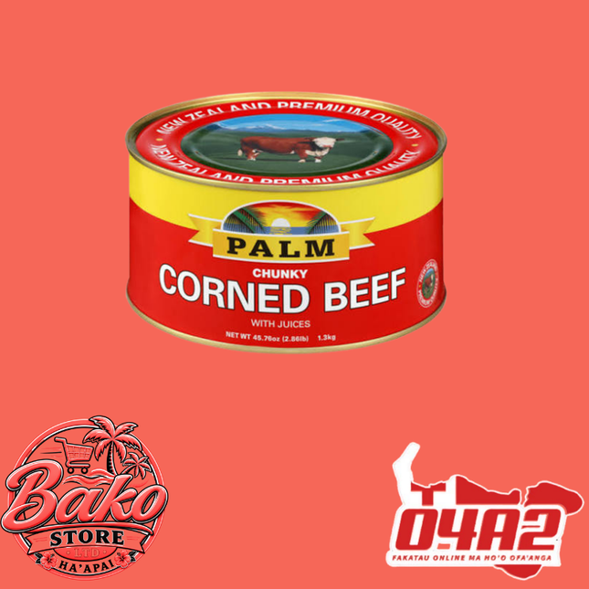 Palm Corned Beef 3lbs - “PICK UP AT BAKO STORE IN PANGAI OR HIHIFO HA’APAI BRANCHES”