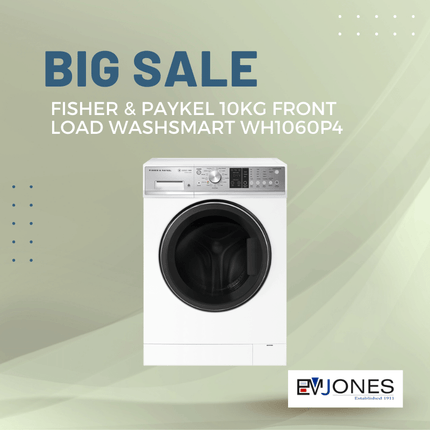 F&P 10kg Front Load WashSmart WH1060P4 - "PICK UP FROM EM JONES NUKU'ALOFA"