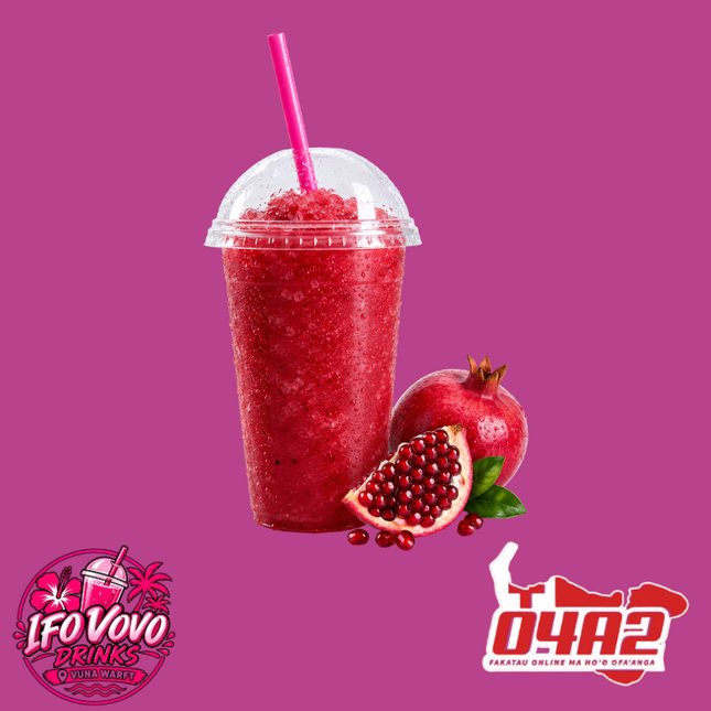 Pomegranate Slusshies - “PICK UP FROM IFO VOVO DRINKS, VUNA WRAFT”