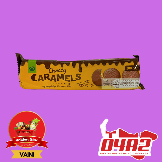 Choccy CARAMELS  200g  - "PICK UP FROM GOLDEN STAR, VAINI TONGATAPU"