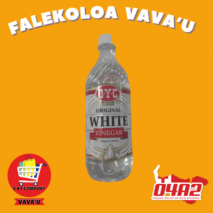 White Vinegar - "PICK UP FROM Z&F HANGA KI POUONO, NEIAFU VAVA'U"