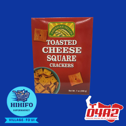 Toasted Cheese Square Crackers - “PICK UP FROM HIHIFO SUPERMARKET, FO’UI”