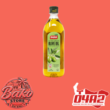 Extra Virgin Olive Oil 1Ltr - “PICK UP AT BAKO STORE IN PANGAI OR HIHIFO HA’APAI BRANCHES”