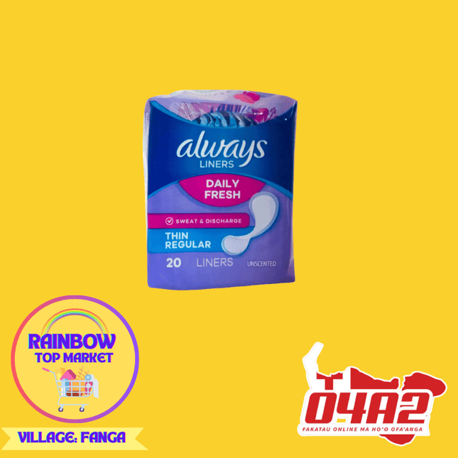 Always Panty Liners - "PICK UP FROM RAINBOW TOP MARKET IN FANGA"