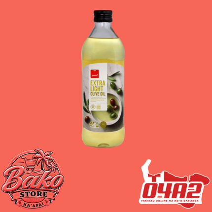 Pam's Extra Light Olive Oil 1Ltr - “PICK UP AT BAKO STORE IN PANGAI OR HIHIFO HA’APAI BRANCHES”