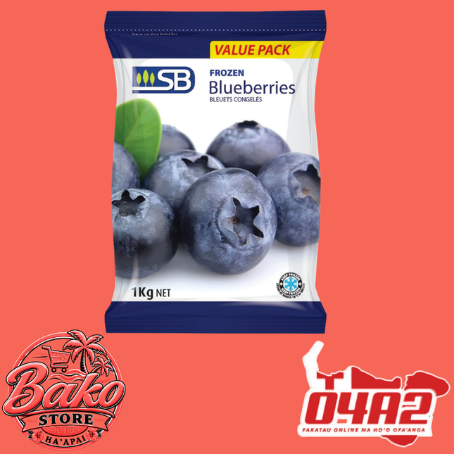 Frozen Blueberry 1kg - “PICK UP AT BAKO STORE IN PANGAI OR HIHIFO HA’APAI BRANCHES”