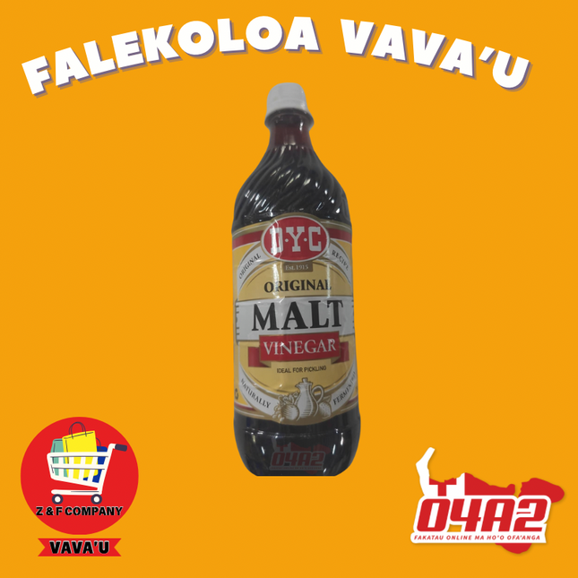 Original Malt Vinegar - "PICK UP FROM Z&F HANGA KI POUONO, NEIAFU VAVA'U"