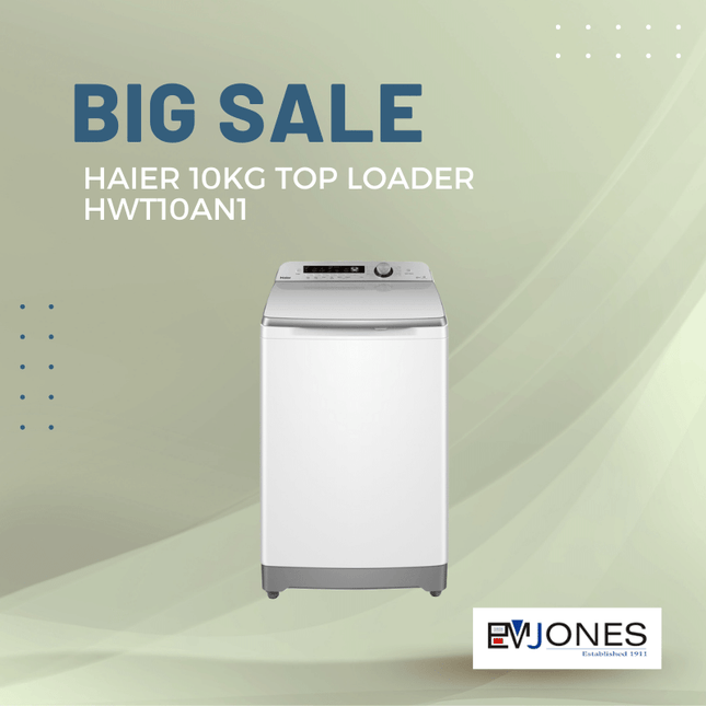 Haier 10kg Top Loader HWT10AN1 - "PICK UP FROM EM JONES NUKU'ALOFA"