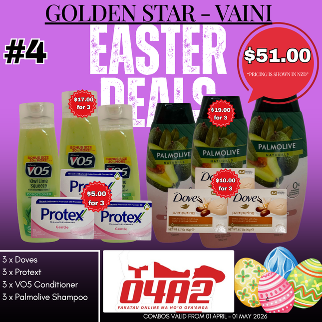 Golden Star Easter Deal #4 - “PICK UP FROM GOLDEN STAR VAINI”