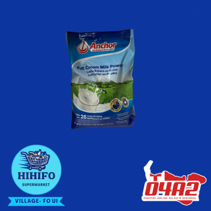 Anchor Milk Powder 800g (Hu’akau efuefu Anchor)- PICK UP FROM HIHIFO SUPERMARKET, FO'UI"