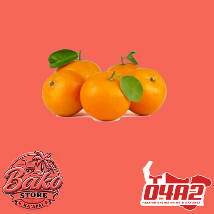 Oranges  - “PICK UP AT BAKO STORE IN PANGAI OR HIHIFO HA’APAI BRANCHES”