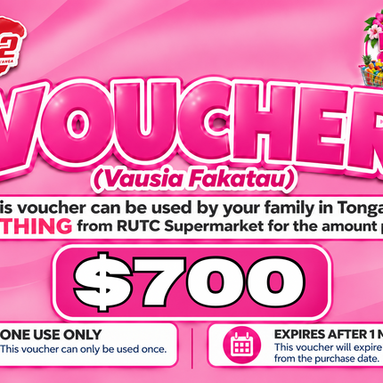 $700 Vausia Fakatau - "PICK UP FROM RUTC SUPERMARKET, HALALEVA"