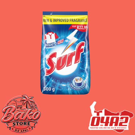 Surf Laundry Powder 500g - “PICK UP AT BAKO STORE IN PANGAI OR HIHIFO HA’APAI BRANCHES”