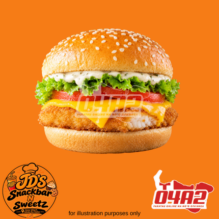 Fish & Cheese Burger - “PICK UP FROM JD’s SNACKBAR N SWEETZ, VUNA WHARF HAHAKE BUS STATION”
