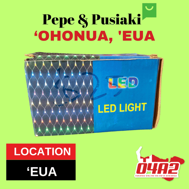 LED Lights - "PICK UP FROM PEPE & PUSIAKI, 'OHONUA, 'EUA"