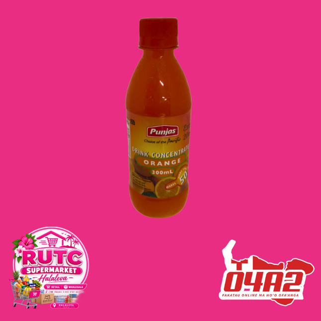 Punjas Orange 300ml - “PICK UP FROM RUTC SUPERMARKET, HALALEVA”